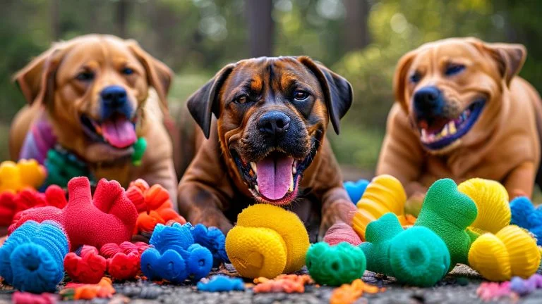 Brinquedos resistentes para cachorros que adoram morder tudo