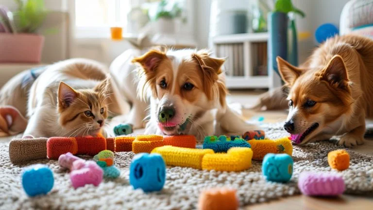 Como brinquedos melhoram a saúde mental dos pets
