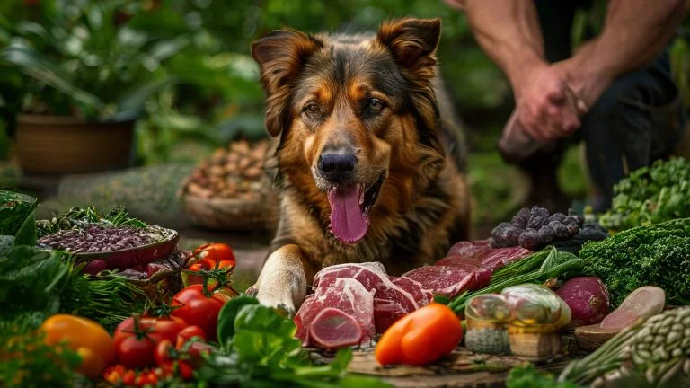 Alimentação Natural: Energia e Saúde para Cães de Trabalho