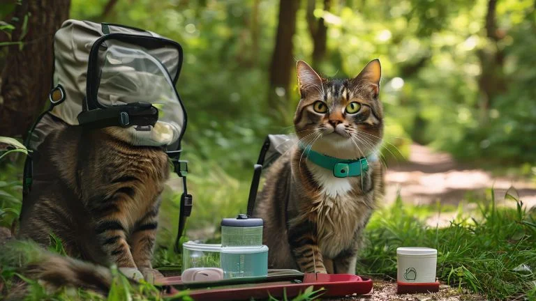 Equipamentos indispensáveis para passear com seu gato na natureza