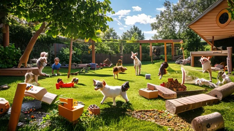 Jogos criativos ao ar livre para estimular a mente e o corpo dos pets