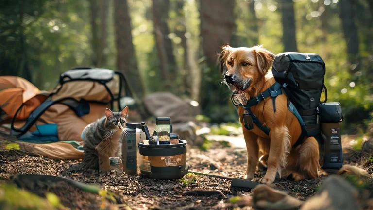 Alimentação ideal para pets em aventuras longas ao ar livre