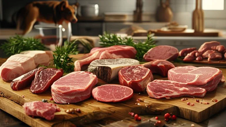 Principais cortes de carne para uma alimentação natural saudável para cães