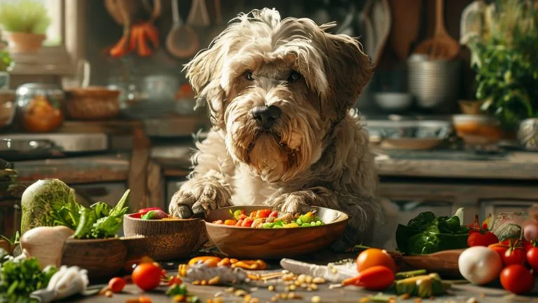 Como a alimentação natural melhora a vida dos cães idosos