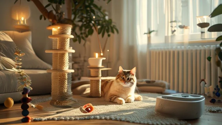 Como controlar a ansiedade de gatos em ambientes fechados