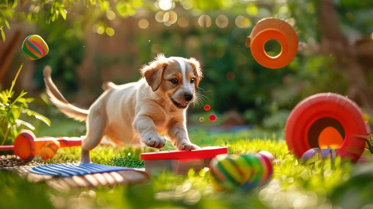 Brinquedos que ajudam no desenvolvimento motor dos filhotes