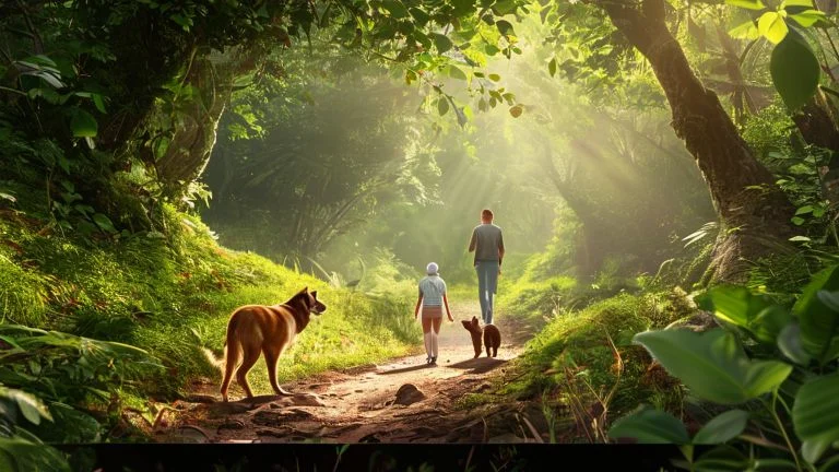 Como percursos naturais melhoram a saúde mental dos pets