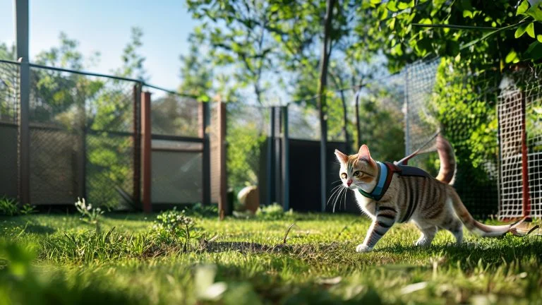 Como preparar seu gato para explorar o quintal com segurança