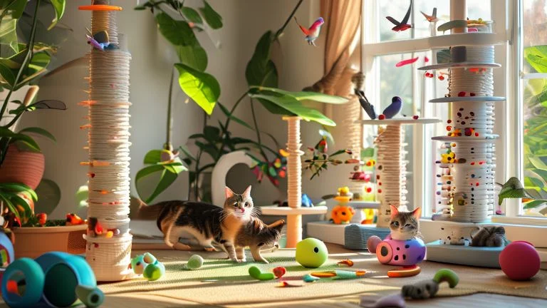 Brinquedos para gatos que combatem o tédio e estimulam o bem-estar