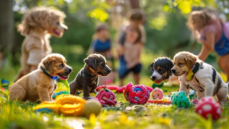 Brinquedos que ajudam na socialização dos filhotes de cachorro